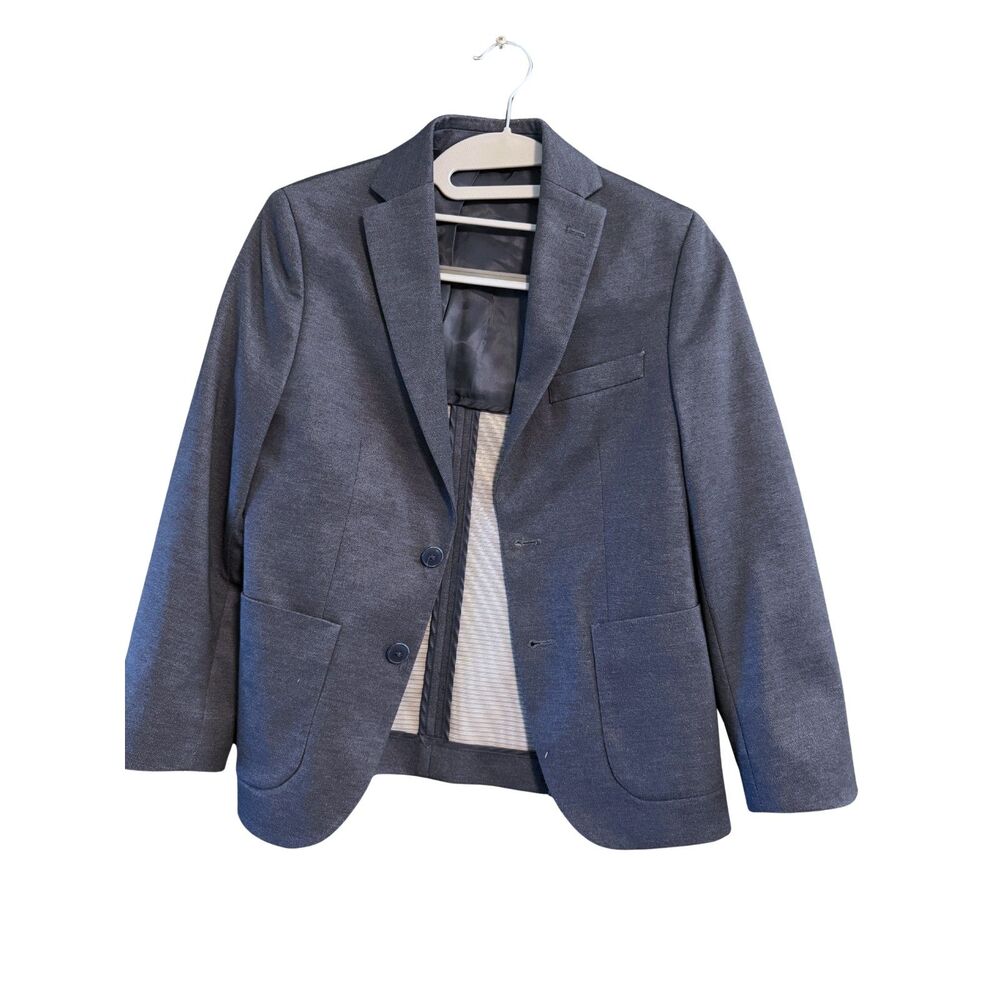 Michael Kors Boys Navy Blazer Sz 10/12 (Approx, No Tag)